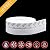 Weather Stripping, Silicone Door Seal Strip Door, Window, 16 Feet Long, White (Width 25mm)