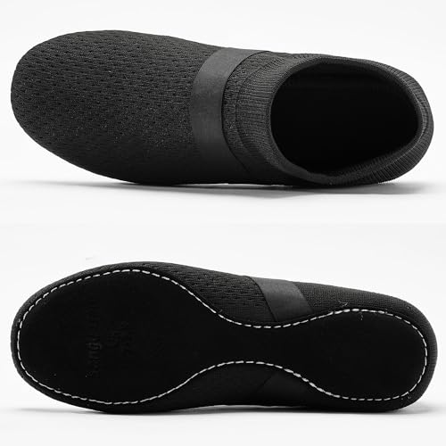 SANGEESON Slip-on Jazz Shoes for Women and Men's Lightweight Breathable Dance Shoes3