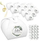 30 Stück Geschenkboxen Eukalyptus Schön Das Du Da Bist Geschenkschachtel Klein, Gastgeschenke Dek...