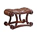 American Solid Wood Leder Sofa Hocker Fußbank, Retro Antique Brown Osmanische Schuhbank, einzigartige kreative rutschfeste Gummi Holz Schuhbank für Wohnzimmer, Eingang, Tür (größe : S)