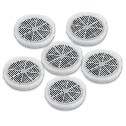 Filtres à charbon actif pour purificateur d'air RIGOGLIOSO JINPUS | Lot de 6 filtres de 10,2 cm