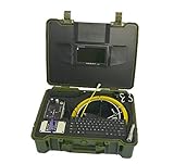 Batterie et chargeur ; 4400 mA batterie Li-ion ; 110–240 V chargeur d'alimentation 1 A ; temps de charge 5 heures, le temps de travail 6 heures ; enrouleur de câble ; diamètre du câble en fibre de verre tiges ; diamètre du câble.5.2 mm ; longueur du câble de 20 m à 50 (en option) ; bobine taille Dia. 320 x 110 mm ; étui de transport ; ABS étui de transport : 520 x 435 x 200 mm