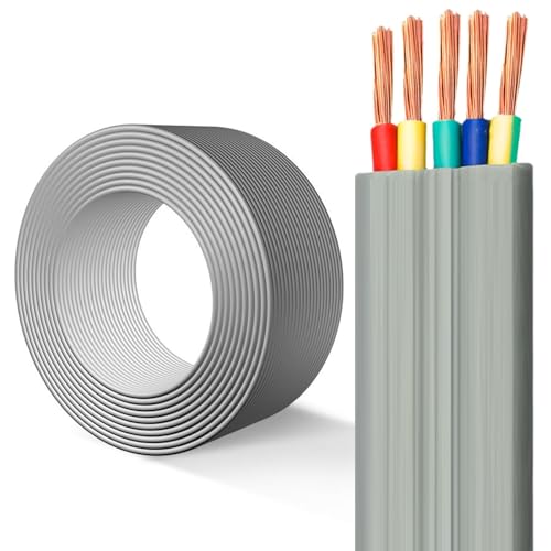 Câble plat TVVB 5C 2.5mm² flexible et ignifuge pour ascenseur et grue 100ft