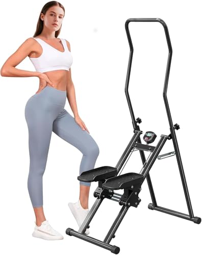 HOFTME Stair Stepper for Home Stair Climber Foldable Large Pedal Vertical Climber Machine for Full-Body Workout Steppers for Exercise at Home with 110KG Loading Capacity