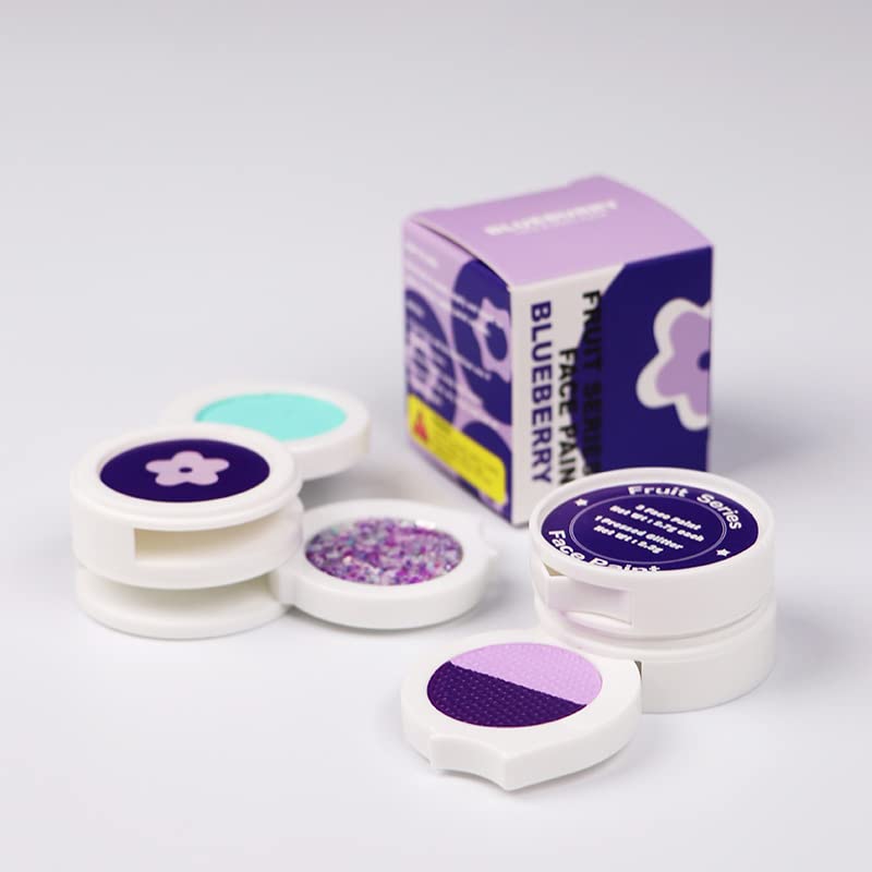 Miniatura 3 de Paleta de delineador de ojos activado por agua con purpurina de neón gruesa prensada, pintura corporal activada por agua, luz UV que brilla en la