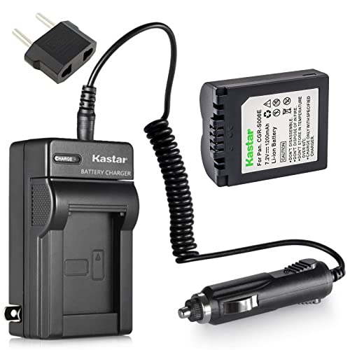 Kastar Battery and Charger Kit Replacement for CGR-S006, CGR-S006A1B, CGA-S006, DMW-BMA7 Work with Panasonic Lumix DMC-FZ18, DMC-FZ28, DMC-FZ30, DMC-FZ35, DMC-FZ38, DMC-FZ50, DMC-FZ7, DMC-FZ8 Cameras