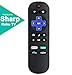 Replacement LC-RCRUS-20 Remote for Sharp Roku TV LC-50LBU591U LC-50LB481U LC-50LBU711U LC-55LBU591U LC-55LBU711U LC-43LBU591U LC-32LB601U LC-24LB601U LC-50LB601U LC-40LB601U LC-65Q7370U LC-43LB601U