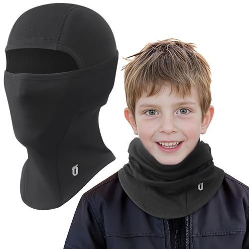 GEAR WEAR Kinder Sturmhaube Winter,Warm Weiches Fleece Balaclava Winddicht Skihaube skimütze Unter Helm Skimaske für Jungen Mädchen Kinder