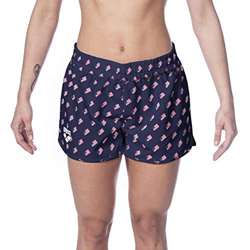 ARENA Women's Official USA Swimming National Team Flag Shorts, Small Flags, XL