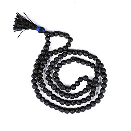 Image of Reiki Crystal Products Natural Reiki Feng-Shui Mala Necklace 6 mm Crystal Stone 108 Bead Jaap Mala for Men and Women