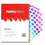 Daolyo Pimple Patches for Face, Hydrocolloid Acne Patches, Cute Star Pimple Patches with Salicylic Acid, Tea Tree Oil & Calendula Oil, Cover and Reduce Zits, Blemishes, Spots - 168 Counts