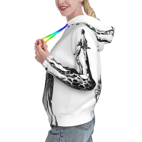 Sweat graphique girafe africaine, le pull idéal pour vos sorties d'automne - 2