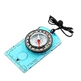 Mochila de Senderismo con brújula for Acampar, Regalo Esencial for Lectura mapas navegación al Aire Libre(Blue)