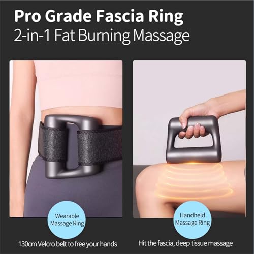 Image of Cordless Percussion Massager Ring for Pain Relief Deep Tissue and Fat Burning Workouts - Cool Birthday Gifts for Women Mini Massage Gun for Fitness and Relaxation