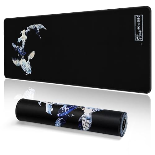 EFISH Large Gaming Mouse Mat with Non-Slip Base