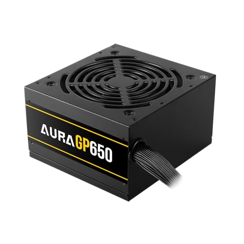Image of GAMDAIS Aura GP650-650W EFFICIENT Power Supply | ATX12V v2.4,Non-Modular Power Supply | 120mm Hydraulic Bearing Fan | OVP /UVP /OPP /OCP /SCP Protection | Black Flat Cable.