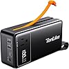 Portable Power Station 99.9Wh Power Bank for Camping Essentials Small Electric Generator Large Lithium Battery with 110V 120W AC Plug in Output 60W Type-C Laptop Home Backup Outdoor Emergency, Black
