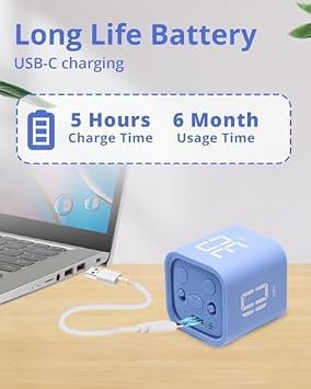 LUCKY TIME Productivity Timer Gravity Cube Timer Countdown & Countup Timer