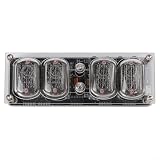Hoppipola IN12 Nixie Orologio con retroilluminazione RGB, cronometro ad alta precisione, chip per interruzione di corrente, alimentazione USB, fai da te, retrò, nero