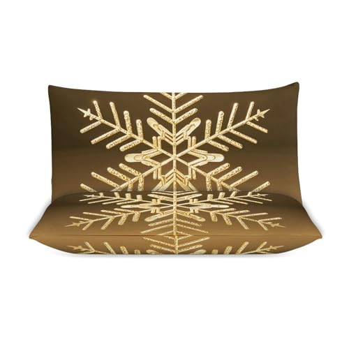 Housse de couette de Noël dorée pour illuminer votre lit