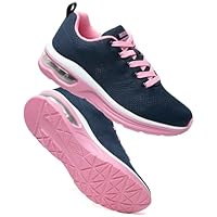 Laufschuhe Damen Turnschuhe Sportschuhe Damen Sneaker Luftpolster Stoßdämpfend Joggingschuhe Orthopädische Schuhe Leichte rutschfest Hallen Fitnessschuhe Atmungsaktiv Walkingschuhe Womens Trainers