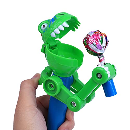 Toyvian Robô de pirulito em formato de dinossauro, suporte de pirulito pop-ups, capa pirulito suport