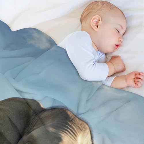 Manta de franela para sofá de elefantes suave térmica cama 4