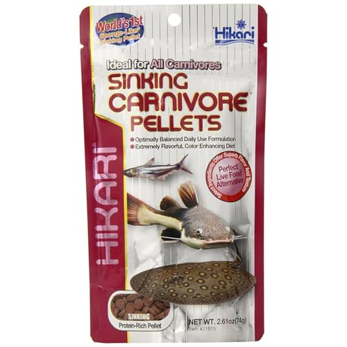 Hikari Sinking Carnivore Pellets for Pets, 2.61-Ounce 2 Pack by Hikari