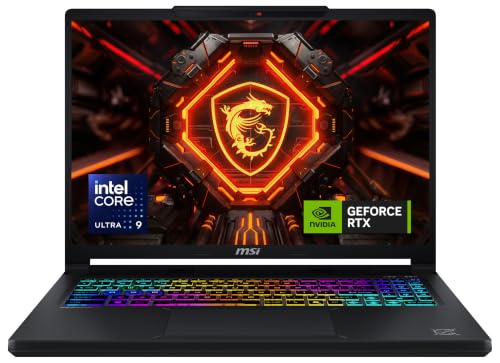 MSI Crosshair 16 Max HX, Gaming Laptop, 16" QHD+ OLED Display, Intel Core Ultra 9 275HX, NVIDIA GeForce RTX 5070 12GB GDDR7, 16 GB RAM, 1 TB SSD, Windows 11 Home, QWERTZ, Schwarz, E2WGXK-083Y