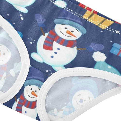 Winter Snowmen Snow Blue Toddler Underwear Floral 2t Cotton Girl Panties Cute Pattern Kids Briefs Undies4