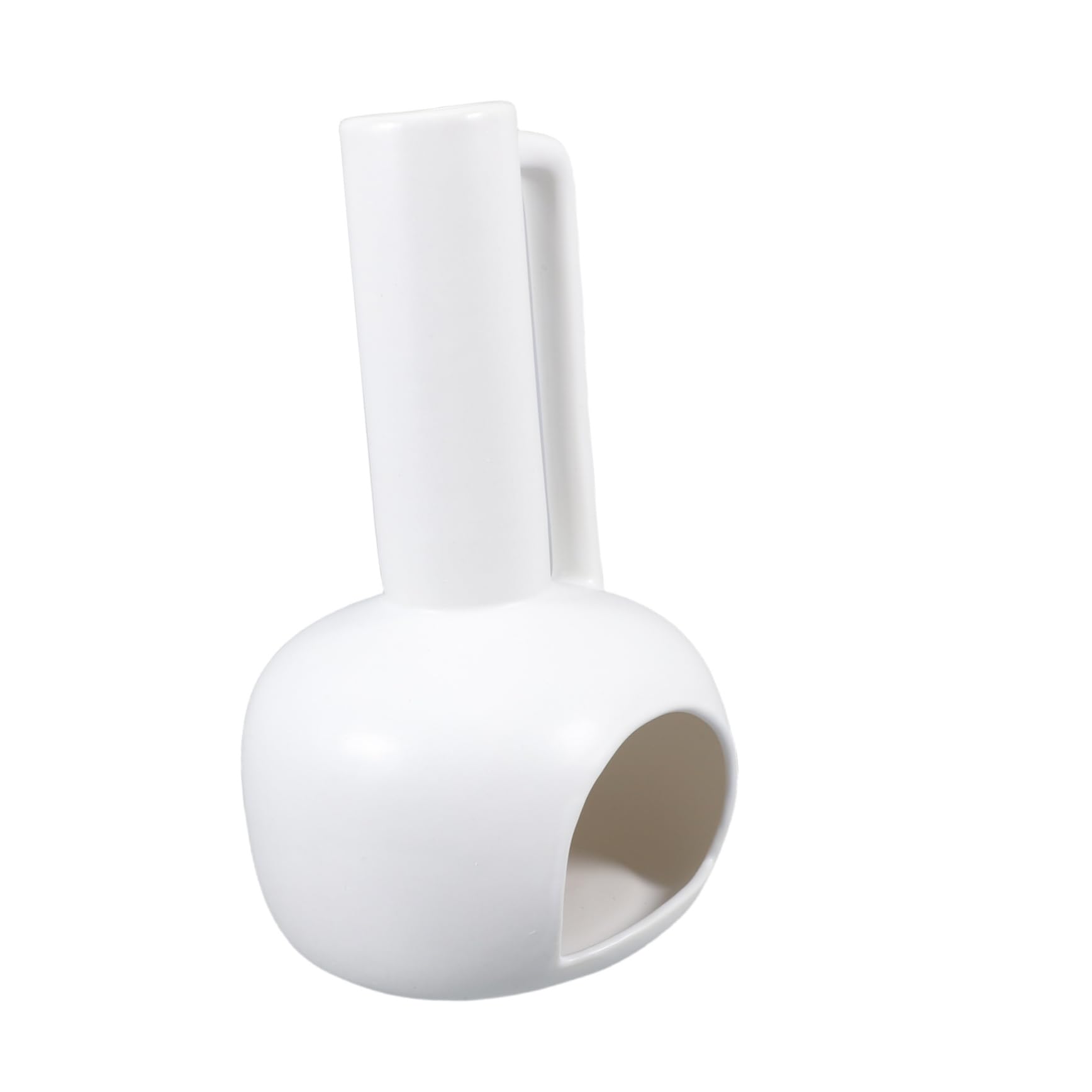 Ceramica Porta in Bianco con Incenso Manico per Palo Santo