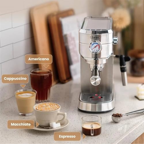Image of Fastlink‚Auto Milk Frother Espresso Machine: Professional Coffee Maker for Cafe-Quality Coffee at Home