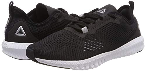 Reebok Flexagon, Chaussures de Fitness Femme, Multicolore (Black/White/Pure Silver 000), 36 EU