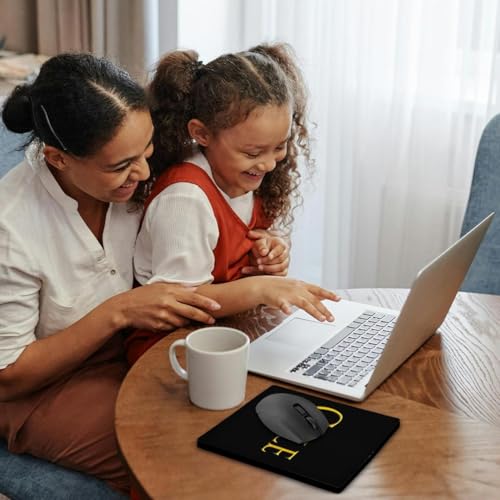 3dRose Cole Classic boy Baby Name in America. Yellow on Black Charm - Mouse Pads (mp_353719_1)2