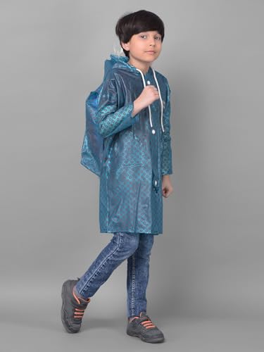Image of Dollar Rainguard Kids' Full Sleeve Circle Printed Long Raincoat With Adjustable Hood and Pocket