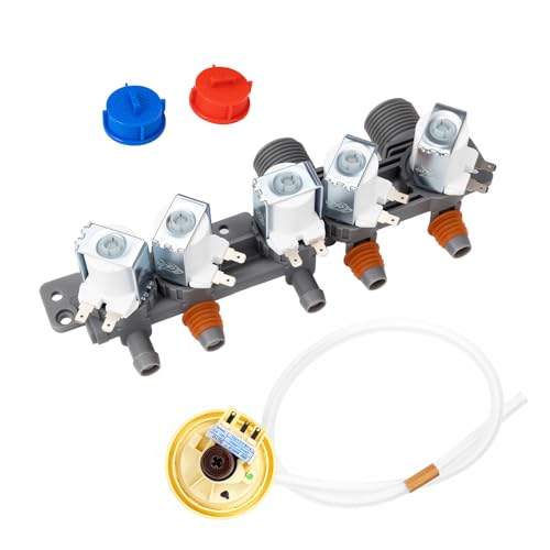 AJU73213301 AJU75152601 5221EA1008F Washer Water Inlet Valve & 6501EA1001C 6501EA1001R Water Level Pressure Switch Kit. Compatible with LG Kenmore WT7200CW WT5001C Replaces AJU73213301 AP5204365