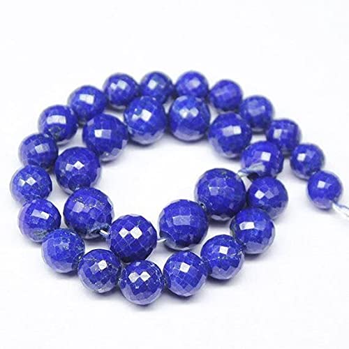 Lapis-lazuli perles facettées 9" bleu roi pour concevoir un cadeau d'anniversaire fait main
