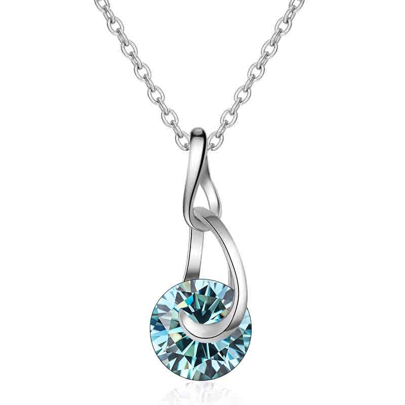 Moissanite pendentif anti-ternissement FLXHHX accessoire cadeau femme