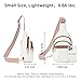 BOSTANTEN Small Sling Bag for Women Leather Crossbody Bags Fanny Pack Chest Bag for Travel, Beige