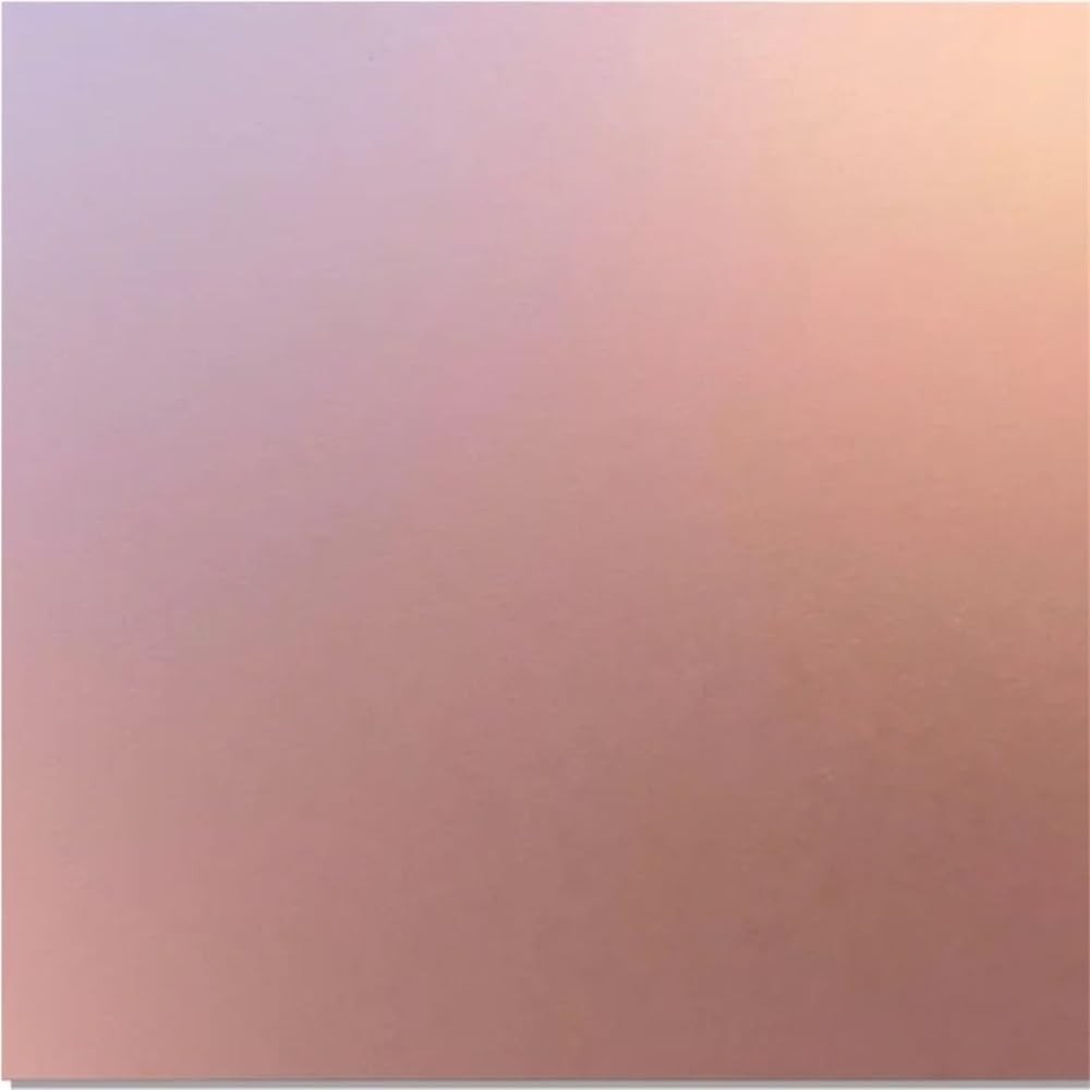 1pc Red/Rose Gold/Blue Anodized Aluminium Flat Plates 1.0mm*100 * 100mm, Color Aluminium Copper Alloy Aluminum Blank(Silver)