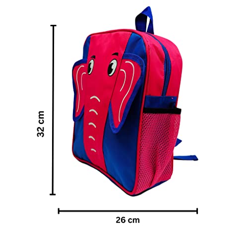 ANNACREATIONS Stylish Elephant School Bag for Kids Polyester School Backpack Pack of 1 Pc (Style-2) - Image 3