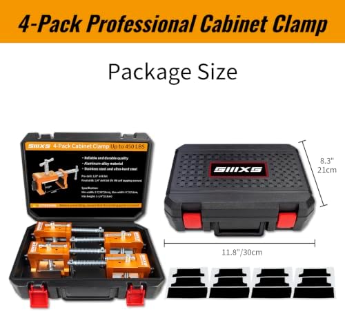 4-Pack Cabinet Clamps,Face Frame Clamps for Installing Cabinets — 사진 6