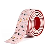 Edge Protector for Baby, 6.5ft Baby Proofing Edge Corner Protector with Adhesive Backing for Smooth Surfaces, Soft Rubber Foam Furniture Edge Pad(Pink)