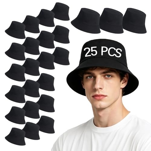 Image of Cotton Bucket hat, White, Unisex, Suitable for the Beach, Outdoor Camping and Everyday wear.