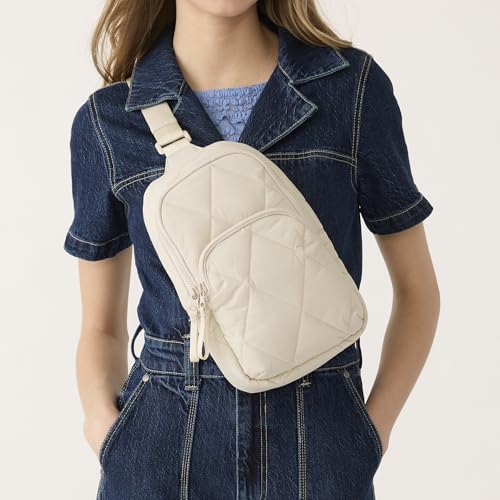 Vera Bradley Women's Featherweight Lorman Sling Backpack, Pumice Stone, One Size by Vera Bradley - Image 4
