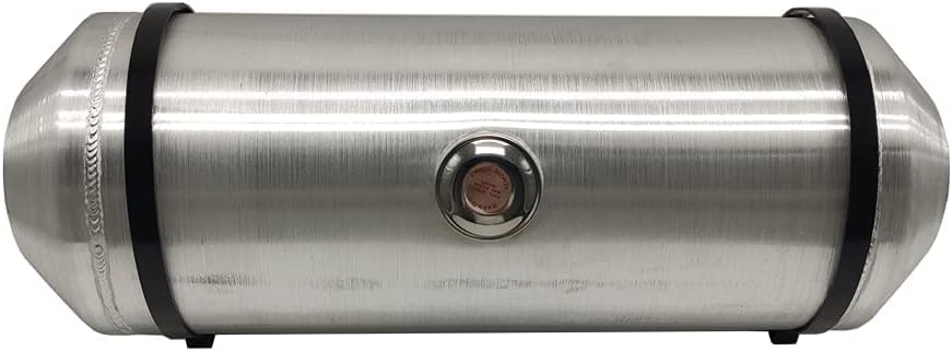 JSD AUTO PARTS Outlet 10x28 Gas Fuel Tank Spun Aluminum 9.5 Gallon Center Fill 1/4 NPT