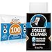 iCloth Large Screen Lens Cleaning Wipes, Pack of 100 - Pre-Moistened & Individually Sealed (iCA100)