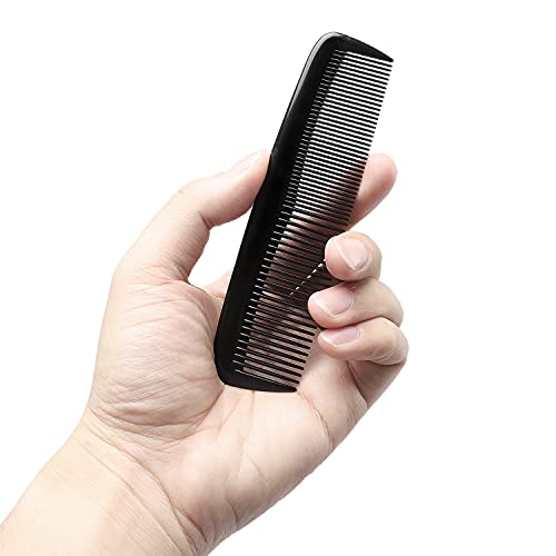 Etercycle 24 Pieces Pocket Hair Combs, 5 Inch Unbreakable Black Comb Great For Travel Used On All Hair Types - Men's Hair, Women's Hair, Beard, Mustache And Sideburns #TOP3