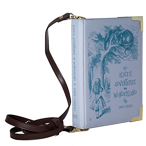 Well Read Alice in Wonderland Purple Large Book Themed Purse for Literary Lovers - Ideal Literary Gift for Book Club, Readers, Authors & Bookworms - Handbag & Crossbody Bag