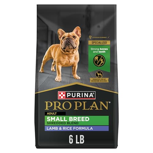 Purina Pro Plan Small Breed High Protein Dog Food Dry Shredded Blend Lamb and Rice Formula – 6 lb. Bag